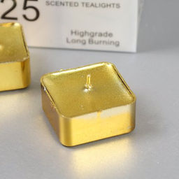 Свеча 25 штук набор Квадрат / M-2507 /уп 24/48/Новогодняя (Серебро) - Галеонтрейд фото 5