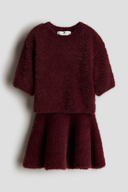 Conjunto de 2 piezas en punto efecto pelo - H&m фото 4