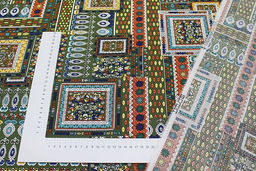 Штапель Индира цв.болотно-зеленый, ш.1.45м, вискоза-100%, 90гр/м.кв - Купава фото 4