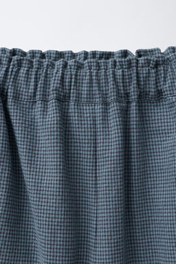 GINGHAM CHECK TROUSERS WITH VENTS - Zara фото 3