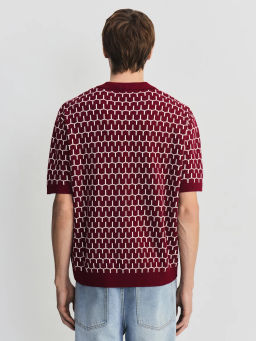 Джемпер поло из жаккарда ZR2605043305-70 / Zarina