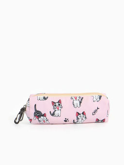 Набор: рюкзак школьный и пенал, с карманами, с принтом, размер 29?12?41 см, розовый