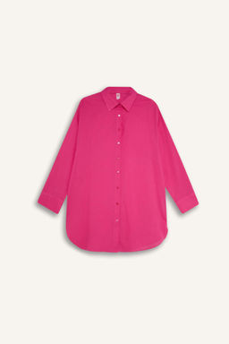 Fall in Love Regular Fit Pamuklu Plaj Gomlegi - Defacto фото 5