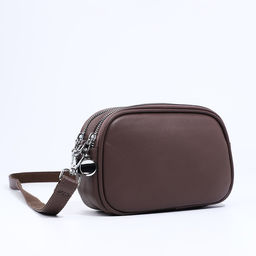 Сумка кросс-боди на молниях, наружный карман, цвет коричневый - Simaland фото 3