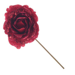 Цветок искусственный "Роза", L11 W11 H27 см