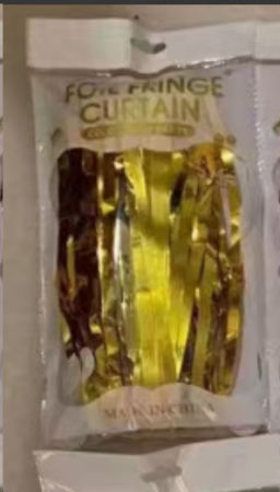 Дождь занавес 100x200 см золото / NGA-15 /уп 10/300/для фотозоны на клейкой ленте