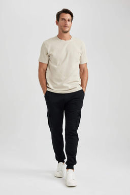 Спортивные штаны с эластичными штанинами и карманами-карго стандартного кроя - Defacto фото 3