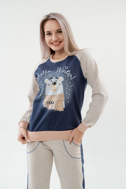 Костюм женский из футера Гамми индиго - Амадэль фото 5