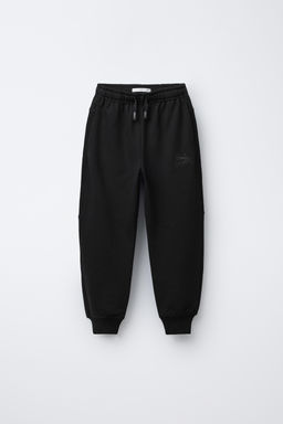COMBINED WAFFLE-KNIT JOGGING TROUSERS