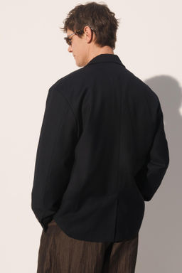 BLAZER RELAXED FIT BORDADOS CONTRASTE / Azul - Zara фото 4