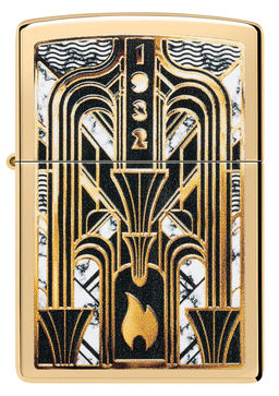 Зажигалка ZIPPO Пламя в стиле ар-деко | Art Deco Flame 46585  фото 2