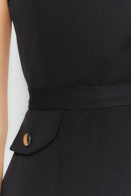 TRENDYOLMILLA Petrol Kemerli Vucudu Saran Cep Detayl? Mini Dokuma Elbise TWOSS23EL02037  фото 19