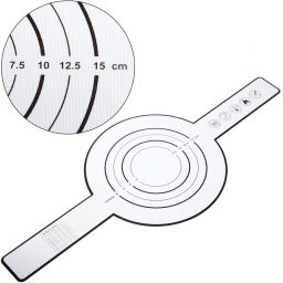 Цена за 2 шт. Коврик силиконовый 21см с ручками, белый