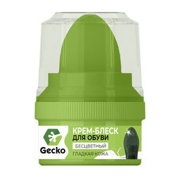 GECKO крем-блеск д/обуви Бесцветный 60мл