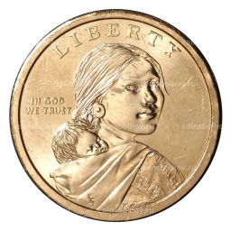 1 доллар 2010 года Сакагавея Стрелы D