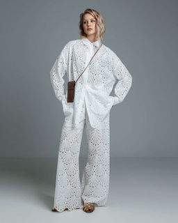 Брюки палаццо шитьё  100% хлопок - Sahar art lab фото 10