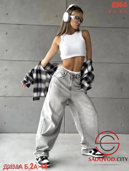 Женские широкие джинсы - Bruno фото 6