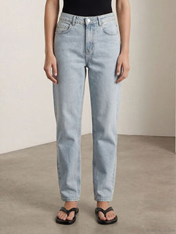 Y?ksek Bel Straight Fit Kad?n Jean Pantolon