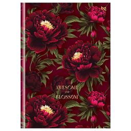 Бизнес-блокнот А5 64л. "Цветочный стиль" ("BG", ББ5т64_лс_тф 09865) soft-touch ламинация, тиснение фольгой