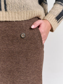 Юбка для холодной погоды с ШЕРСТЬЮ сзади по центу резинка