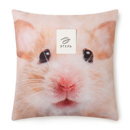 Подушка декоративная Этель Хомячок 40х40 см, габардин, 100% п/э  фото 4