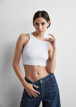 2li Kad?n Basic Fitilli Atlet - Mavi фото 2