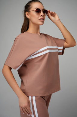 Женский костюм оверсайз из футера двухнитки Happyfox  фото 17