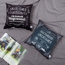 Наволочка декоративная Этель Джентельмен 40х40 см, 100% п/э  фото 2