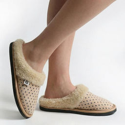 Тапочки-шлепанцы арт. М10/02-01 ВУНА Бежевая мушка