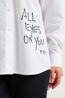 рубашка из тонкого хлопка в стиле OVERSIZE    с кокеткой на спине - А+б коллекция фото 19