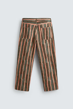 JEANS RELAXED FIT ESTAMPADO GEOM?TRICO / Verde medio - Zara фото 8