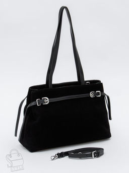 Сумка женская кожаная 8021-1S black Velina Fabbiano-Safenta