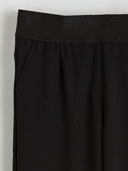 Beli Lastikli Krep Kad?n Pantolon