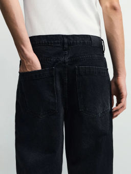 Джинсы baggy fit с эффектом стирки / Zarina фото 5