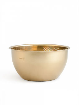 Дуршлаг 22x15x8, 3 л светло-золотистый нержавеющая сталь