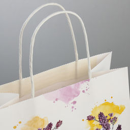 Цена за 2 шт. Пакет подарочный крафт, упаковка, Счастье в каждой минуте, 22?25?12 см