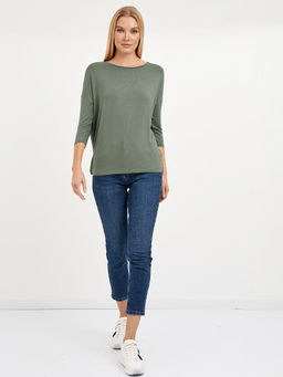 футболка женская свободного кроя с рукавом 3/4 - Glenfield фото 3