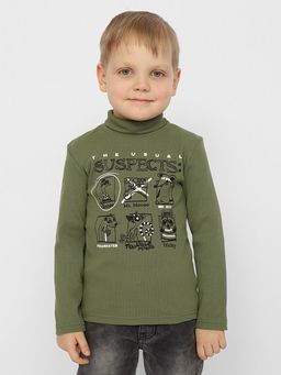 CRB wear/CWKB 63234-37-328 Водолазка для мальчика,зеленый/Ex.Cherubino