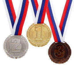 Медаль призовая 042 диам 4 см. 1 место. Цвет зол. С лентой - Командор фото 5