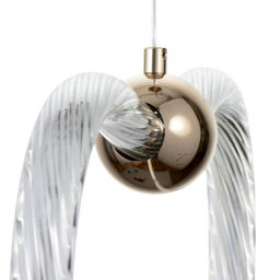 Светильник BayerLux Сердце LEd=36 Вт золото 46?6?35-120 см