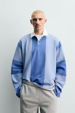 CHAMPION ® X ZARA COLOUR BLOCK POLO SHIRT  фото 2