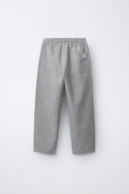 PANAL?N RAYAS CON LINO / Gris - Zara фото 2