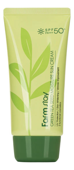Крем солнцезащитный с зеленым чаем FARMSTAY Green Tea Seed Moisture Sun Cream SPF50+ PA+++, 70ml