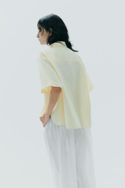 POPLIN SHIRT WITH POCKET - Zara фото 5