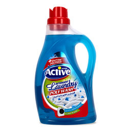 ACTIVE ИРАН гель-концентрат д/стирки белья Универсальный 2500мл Poly Wash технология холодной стирки Свежесть моря (голубой)