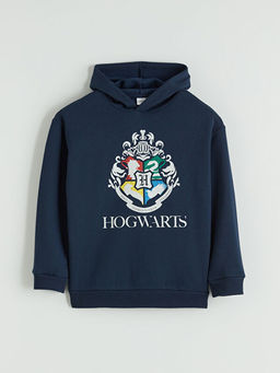 Harry Potter Bask?l? Erkek ?ocuk Kal?n Sweatshirt