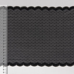 Кружево BLITZ эластичное 210 мм BLST-25 на бобине Турция черный