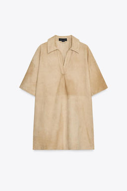 SUEDE LEATHER DRESS ZW COLLECTION LIMITED EDITION - Zara фото 5