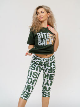 783 Пижама "Буквы/хаки"