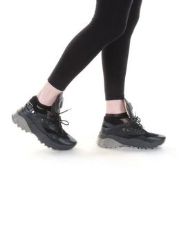 05-B5-47 BLACK Кроссовки женские (искусственные материалы) - Фабричный китай фото 2